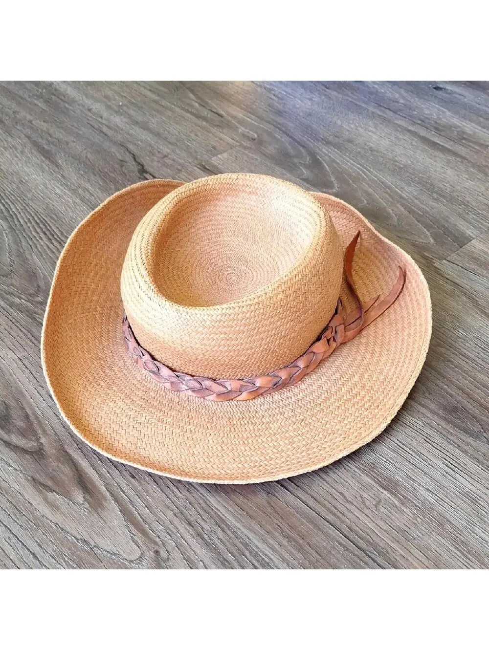 Fiesta Santa Barbara Tan Sun Hat Size Large